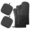 Kitchen Oven Glove High Heat Resistant 350 Degree Extra Long Oven Mitts 4pcs Set